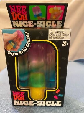 AUTHENTIC Nee Doh Nice-Sicle Popsicle multicolor rainbow Brand New